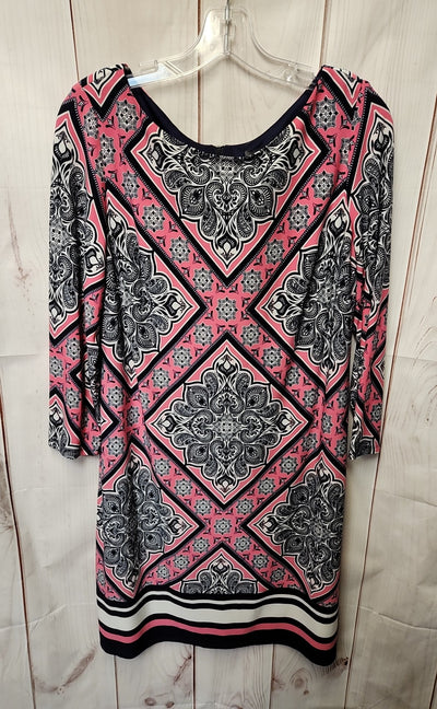 Vince Camuto Women's Size 12 Pink & Blue Dress