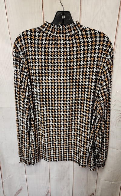 Anne Klein Women's Size XS Brown Long Sleeve Top