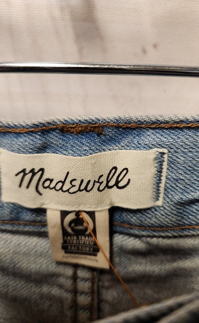 NWT Madewell Women's Size 34 = 18 Blue Skirt Rigid Denim A-Line