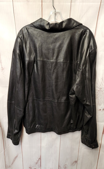 Reed Men's Size 42 Black Leather Jacket
