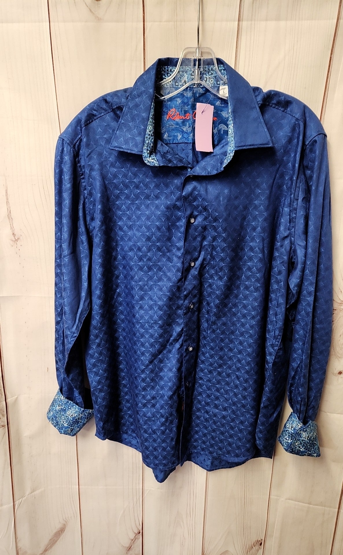 Robert Graham Men's Size L Blue Shirt