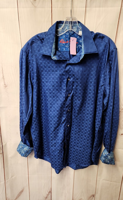 Robert Graham Men's Size L Blue Shirt