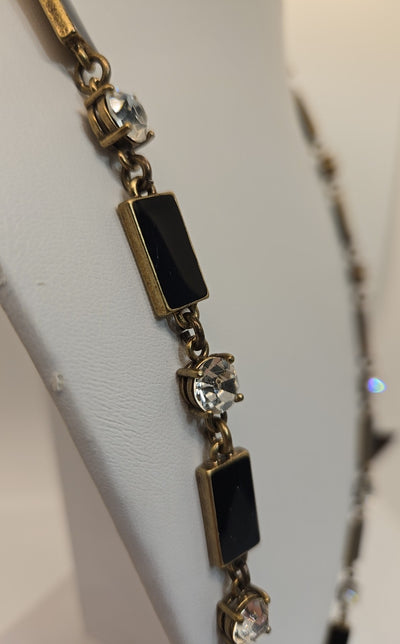 Black Rhinestone Necklace
