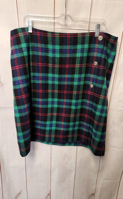 Talbots Women's Size 16 Green Skirt