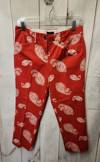 NWT Lands End Women's Size 4 Petite Red Pants