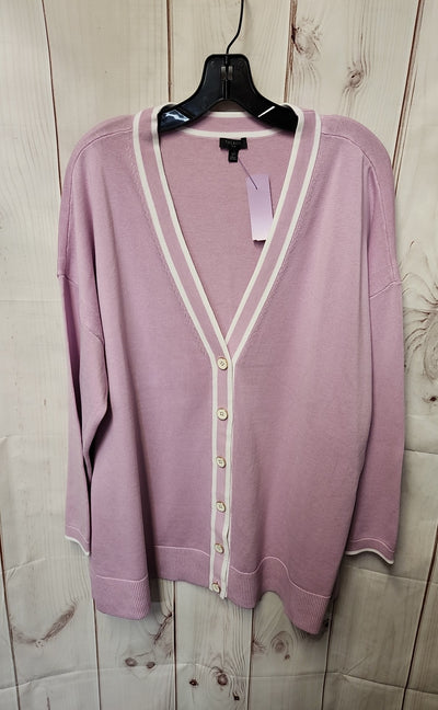 Talbots Women's Size 2X Lavender Cardigan