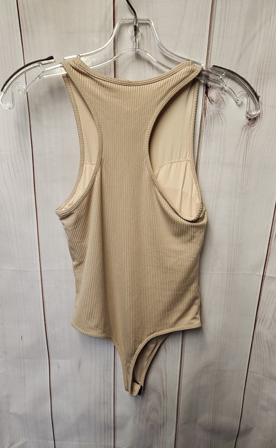 Klassy Network Women's Size XS Beige Bodysuit