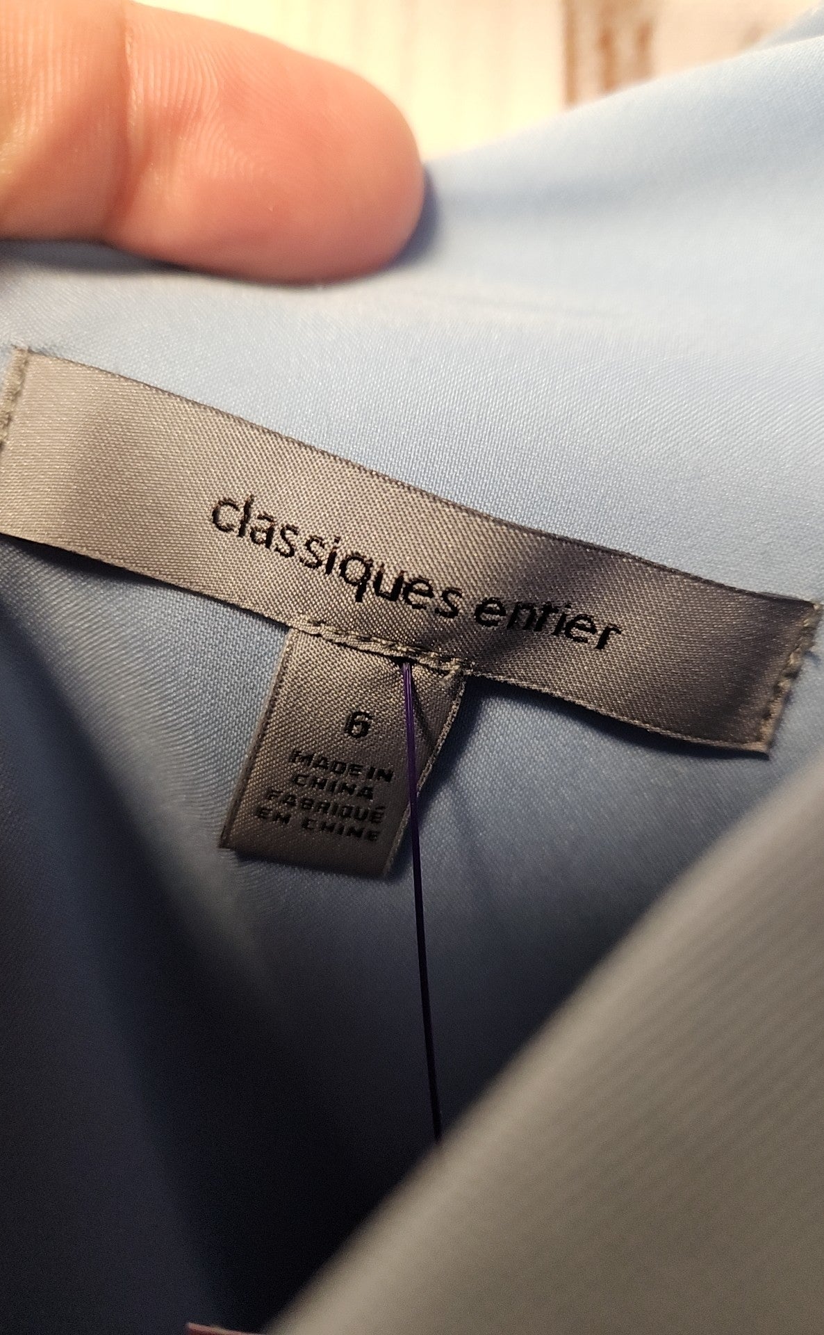 Classiques Entier Women's Size 6 Light Blue Dress