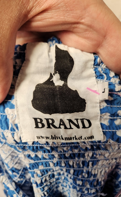 Blvck Market Women's Size L Blue Floral Dress