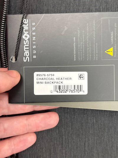 NWT Samsonite Mini Black Backpack