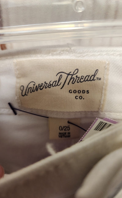 Universal Thread Women's Size 25 (0) White Shorts
