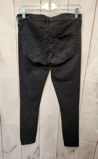 AG Adriano Goldschmied Women's Size 27 (3-4) Black Jeans The Abbey Ankle