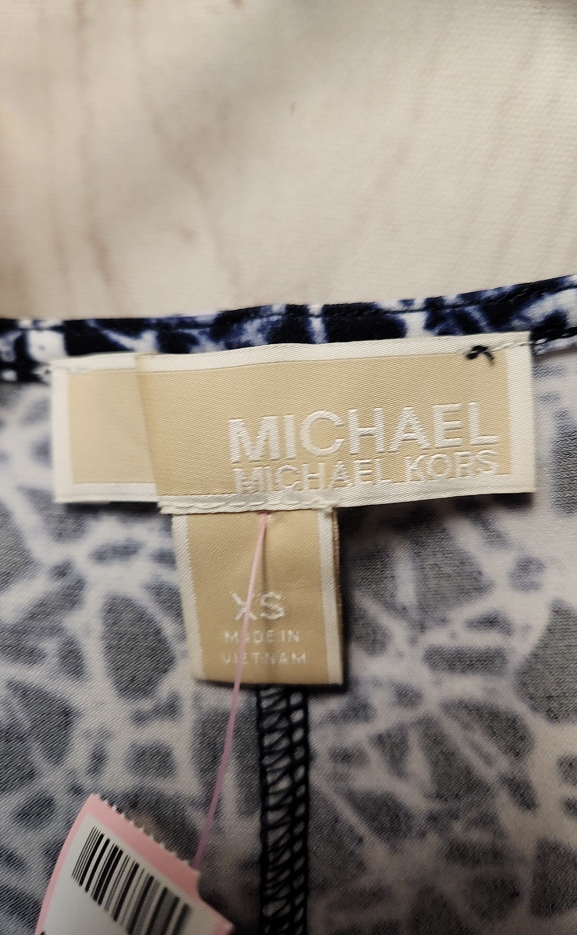 Michael Kors Women's Size XS Navy & White Dress