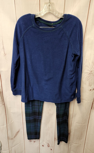 Cuddl Duds Women's Size M Petite Blue Pajamas
