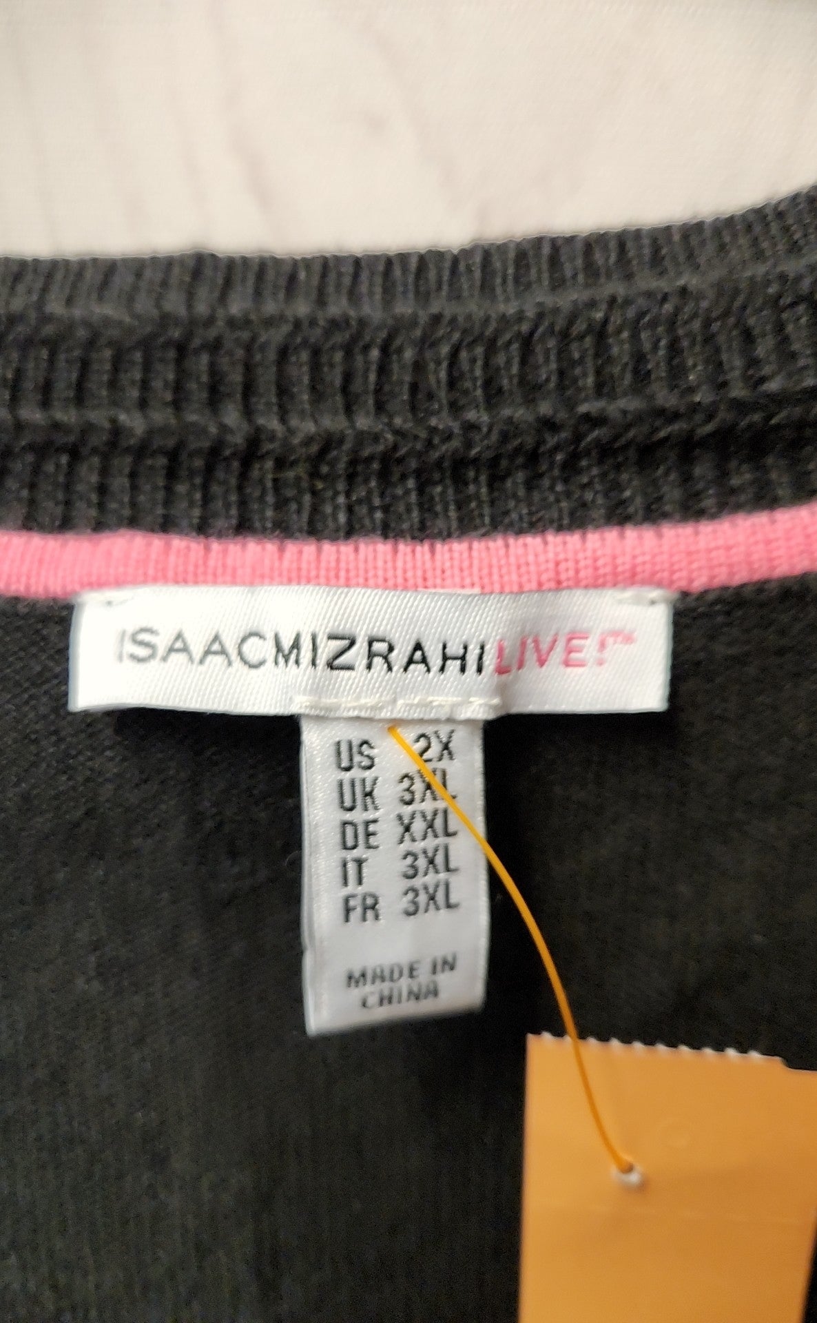 Isaac Mizrahi Live Women's Size 2X Black Sweater