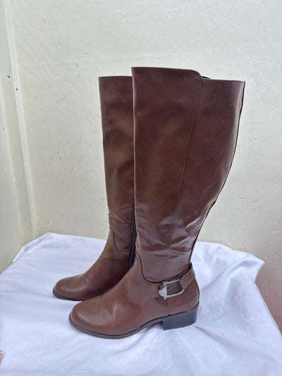 Alfani Women's Size 6-1/2 Brown Boots Shoes