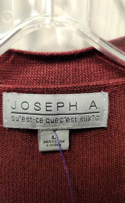 Joseph A Women's Size L Maroon Cardigan