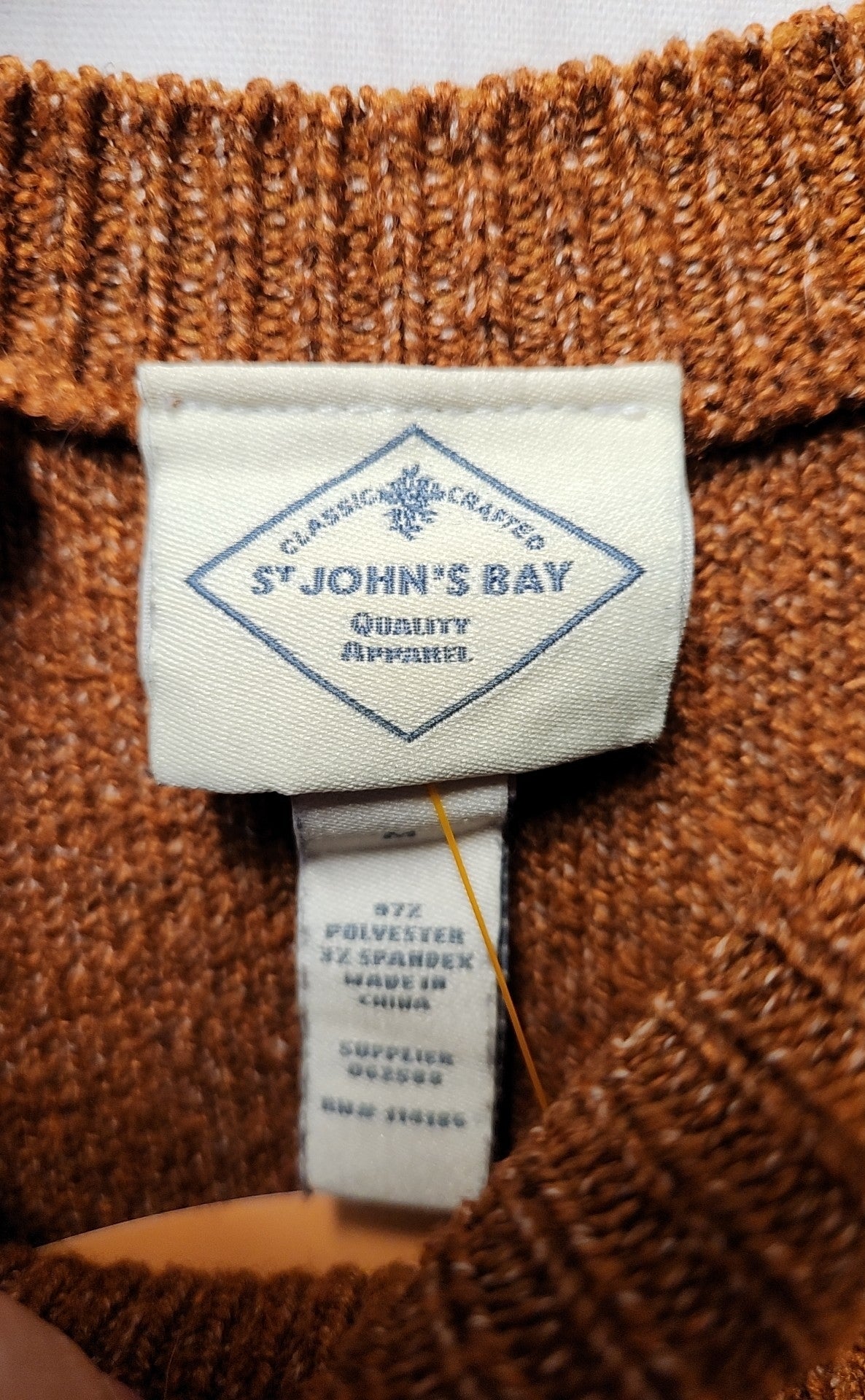 St Johns Bay Women's Size M Brown Sweater