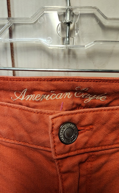 American Eagle Women's Size 32 (13-14) Red Jeans Skinny