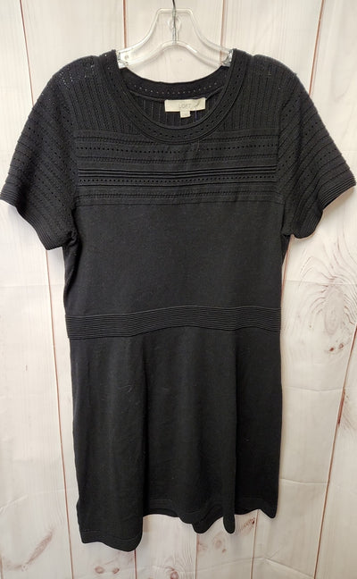 Loft Women's Size L Black Dress