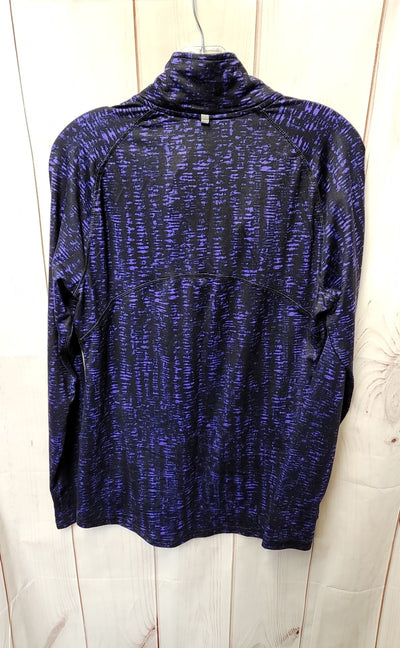Champion Women's Size M Black & Purple Long Sleeve Top