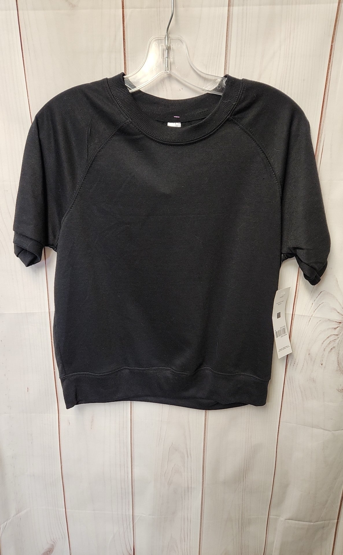 NWT Just Be Women's Size S Black Short Sleeve Top