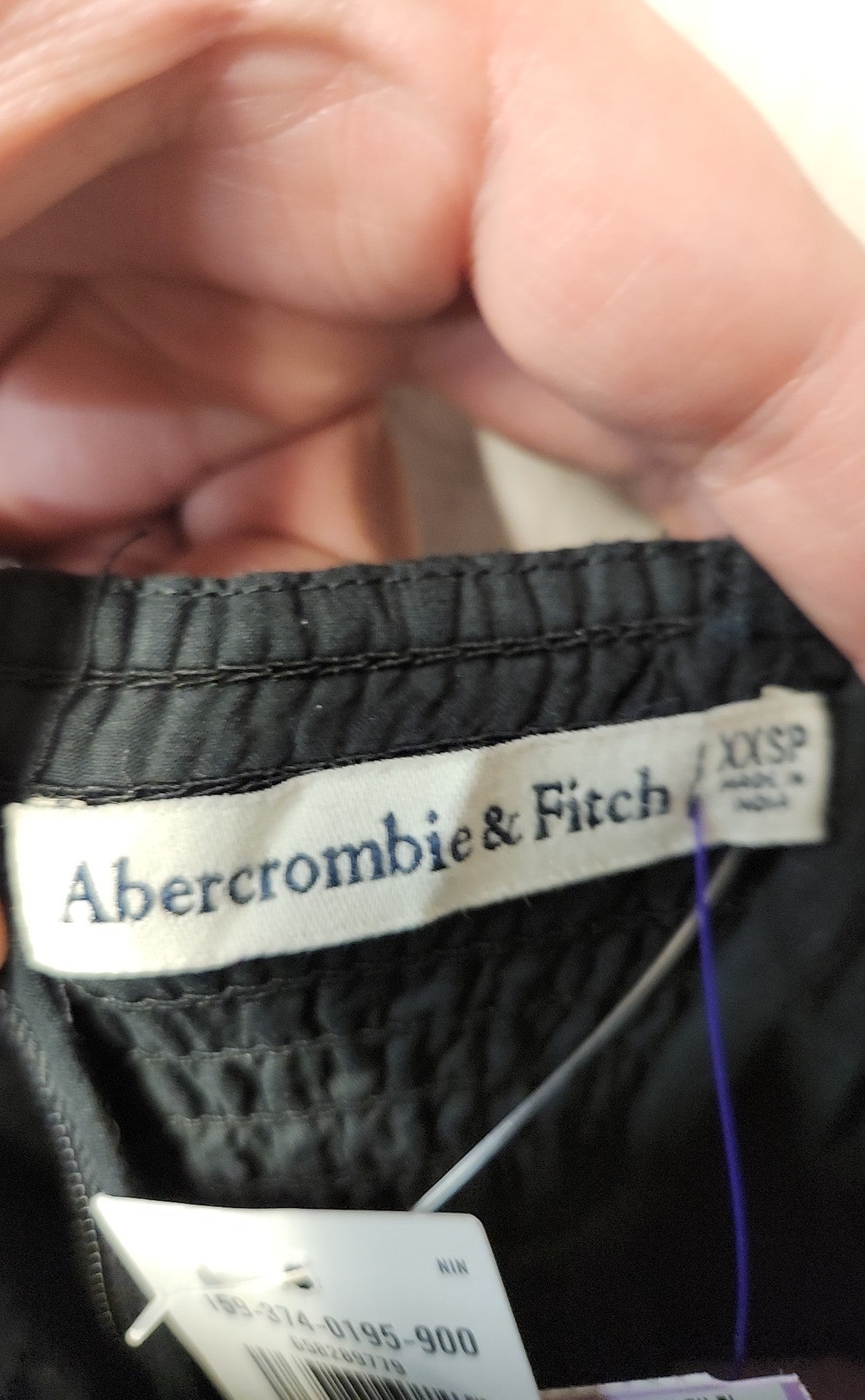 NWT Abercrombie & Fitch Women's Size XXS Petite Black Dress