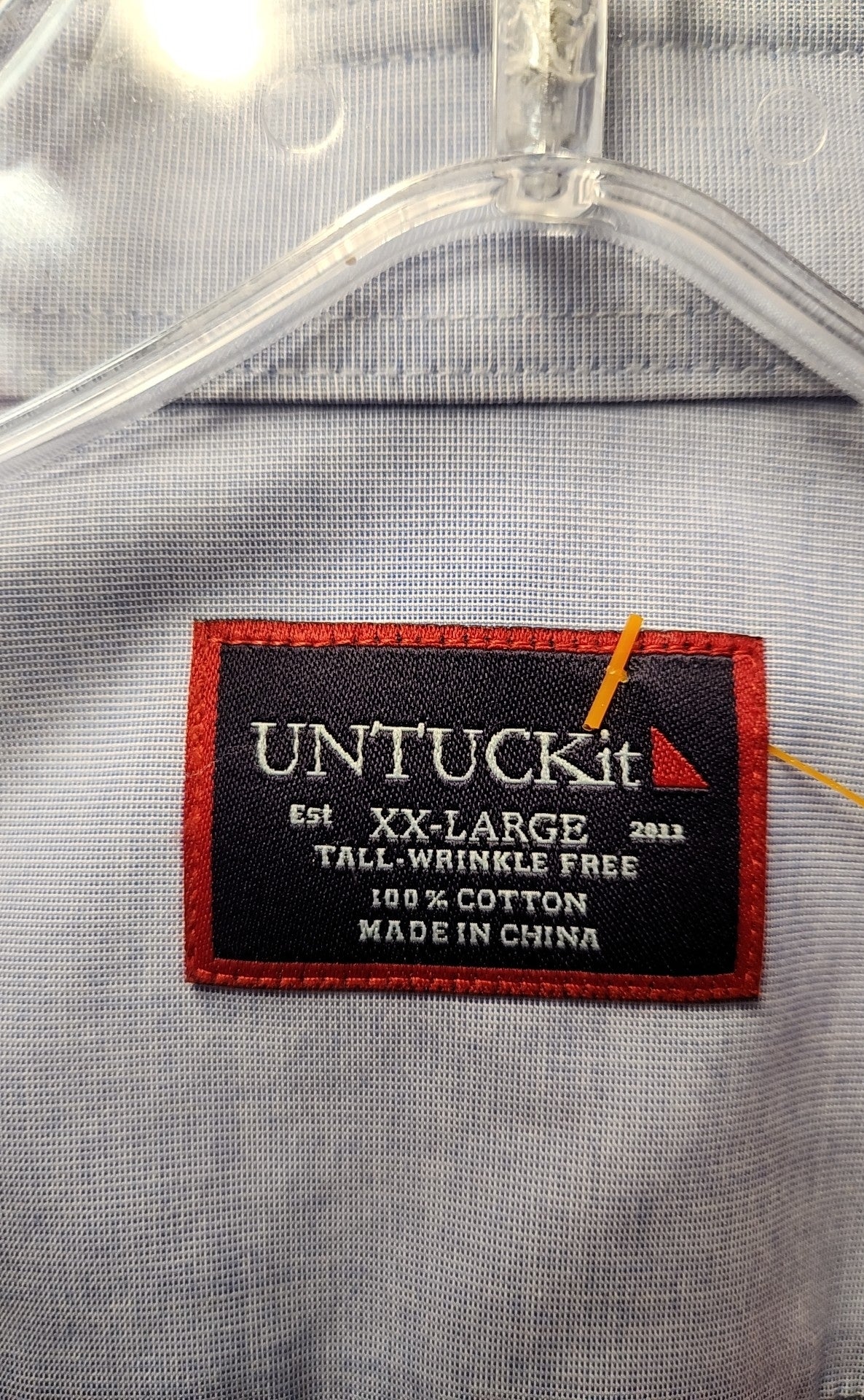 Untuckit Men's Size XXL Blue Shirt