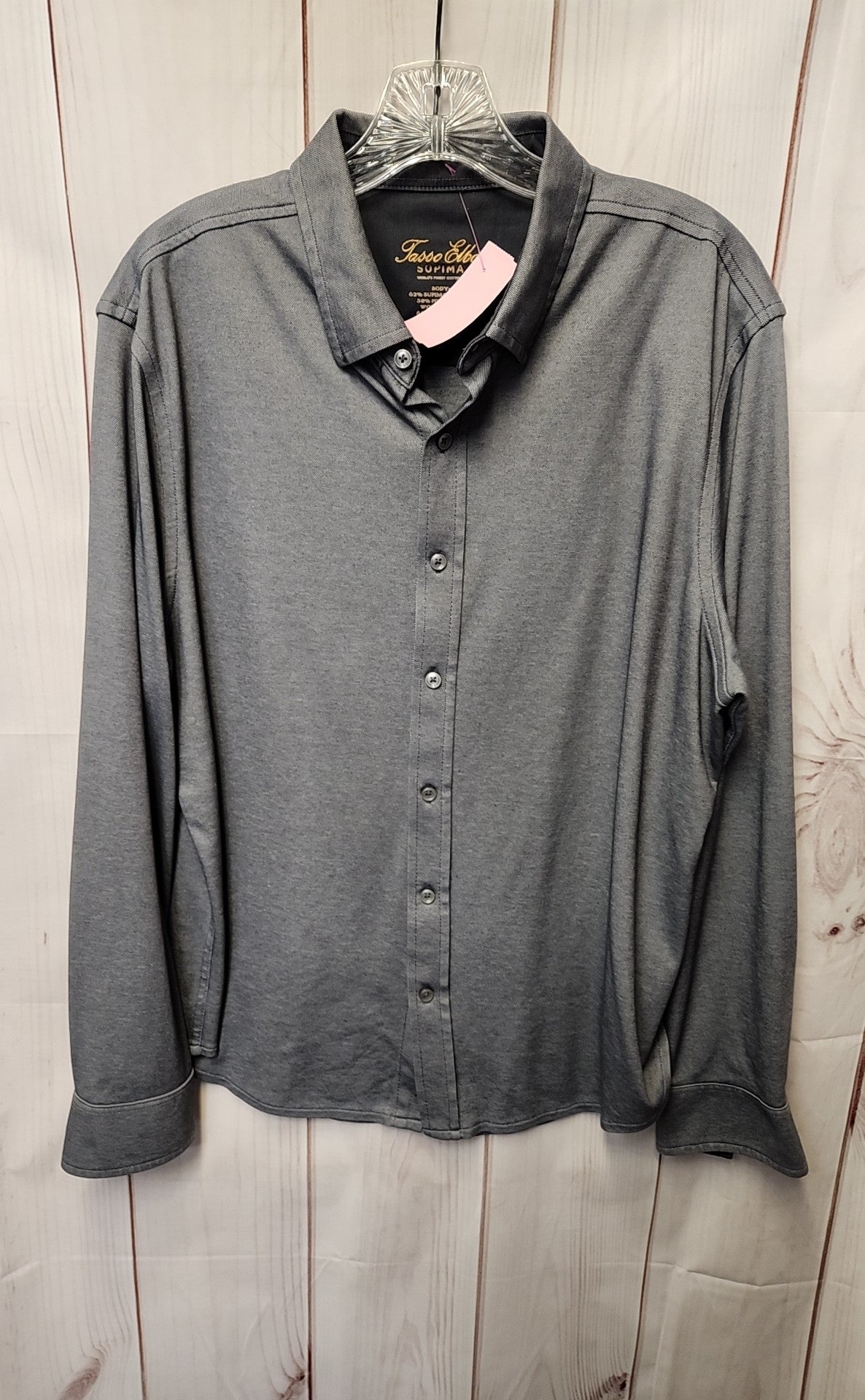 Tasso Elba Men's Size L Gray Shirt