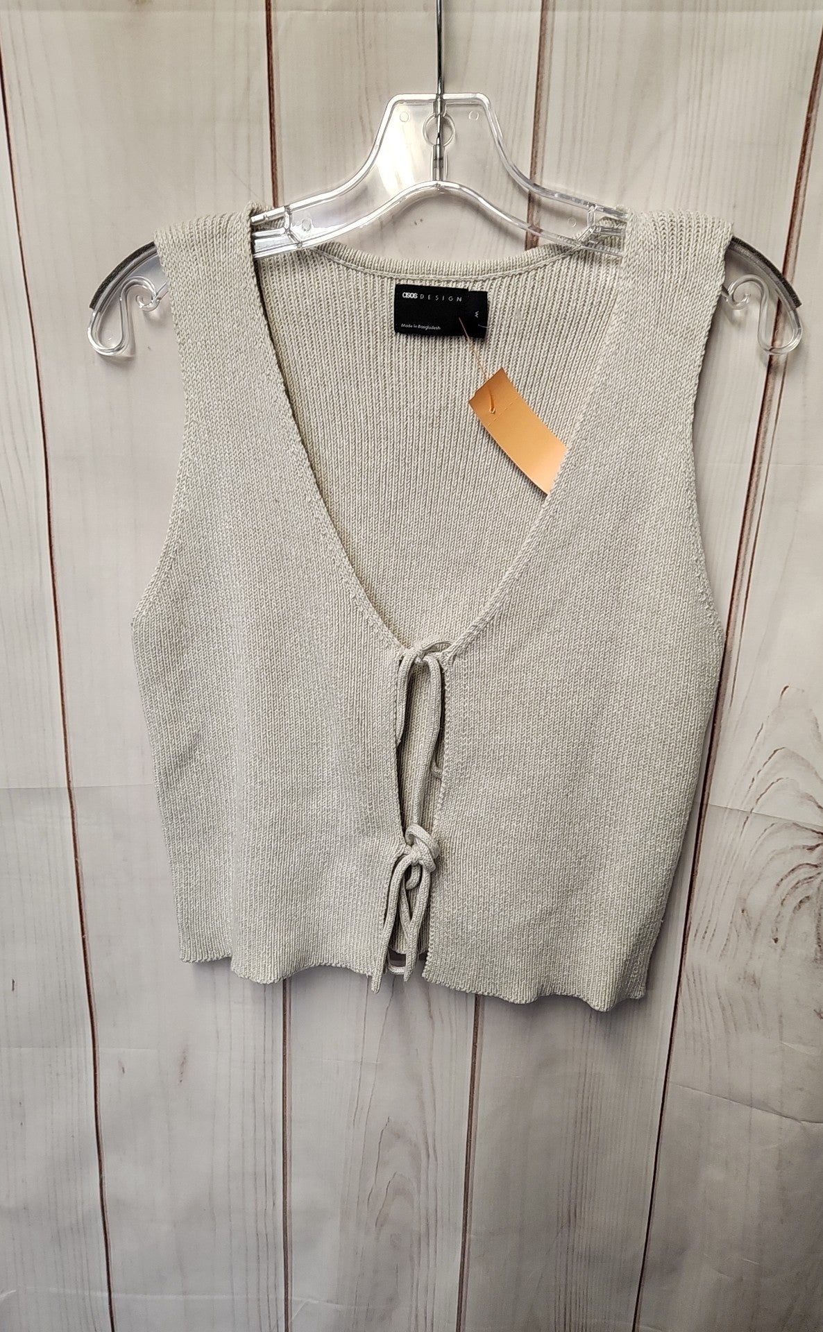 Asos Women's Size M Gray Knit Sleeveless Top