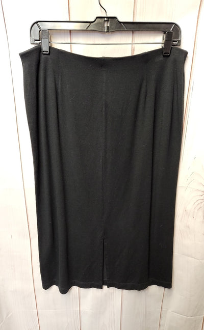 J Jill Wearever Collection Women's Size M Black Skirt