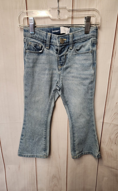 Old Navy Girl's Size 3 Blue Jeans Adjustable Waist