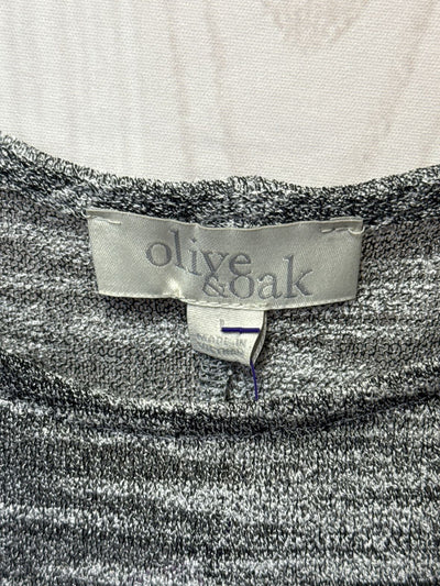 Olive & Oak Women's Size L Gray Long Sleeve Top