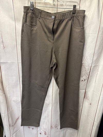 Chico's Women's Size 3 = US 16 Brown Pants
