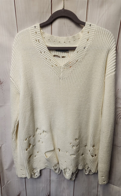 Carmar Women's Size M White Sweatshirt