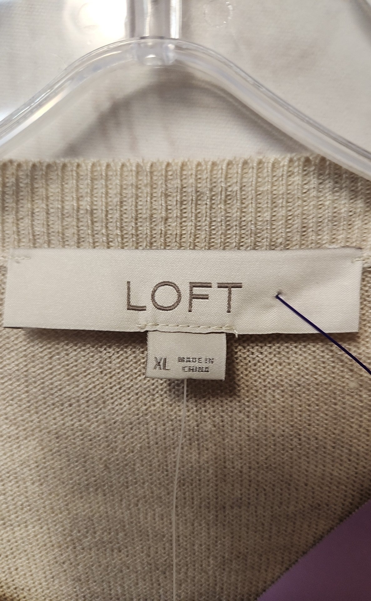 NWT Loft Women's Size XL Beige Sweater