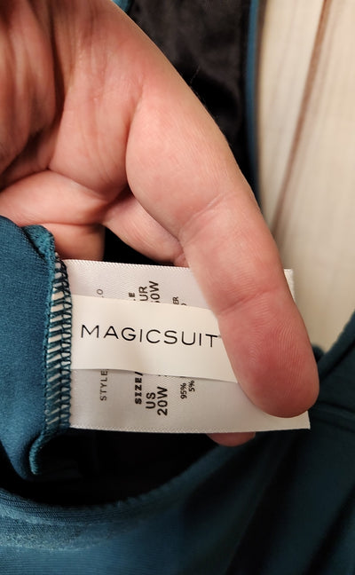 NWT Magicsuit Women's Size 20 Green Swim Top