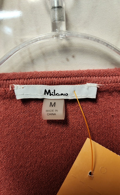 Milano Women's Size M Pink Long Sleeve Top