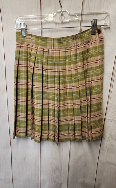 Sisley Women's Size 26 (1-2) Green Skirt