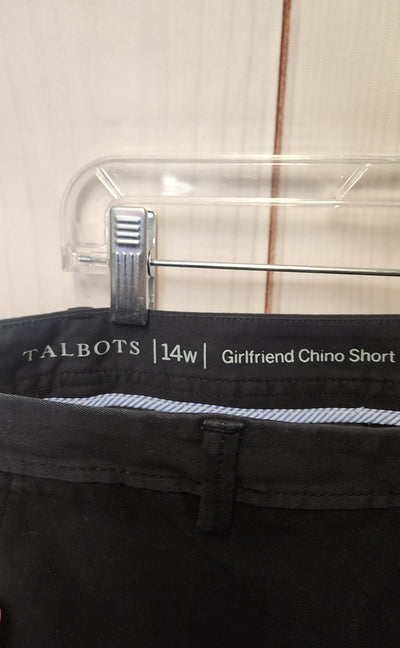 Talbots Women's Size 14 Girlfriend Chino Black Shorts