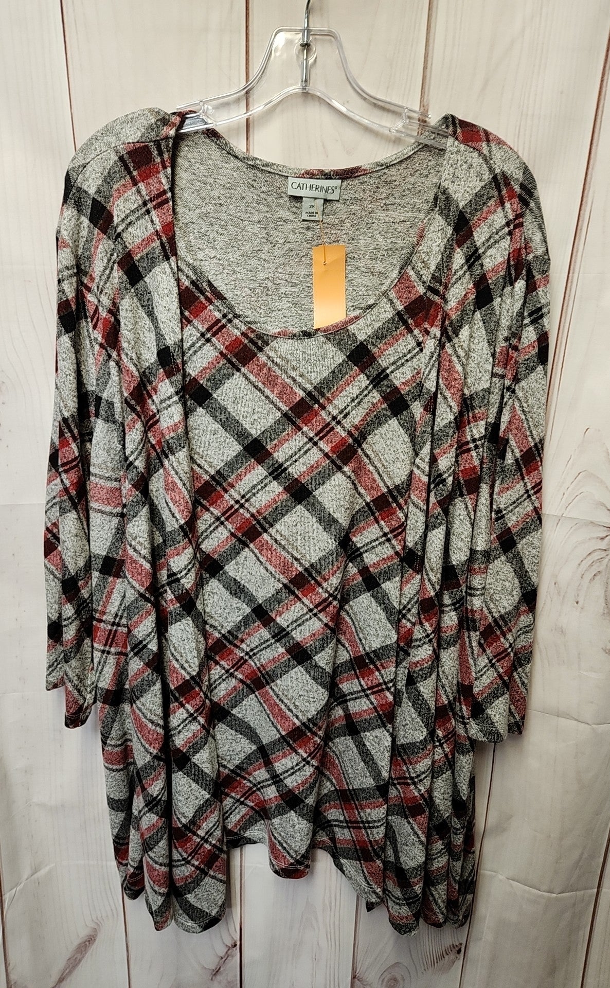 Catherines Women's Size 2X Gray Sweater