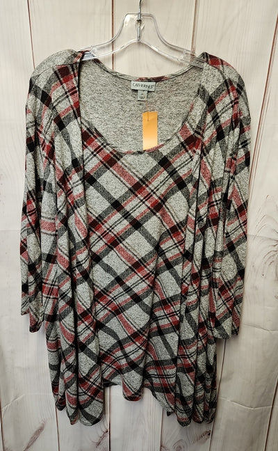 Catherines Women's Size 2X Gray Sweater