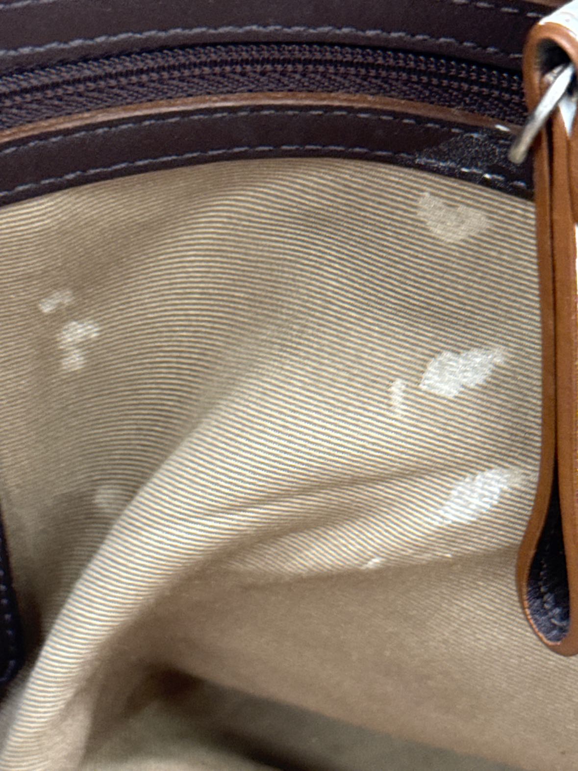 Coach F06468 White Leather Soho Double Front Pocket Shoulder Purse Bag AS IS
