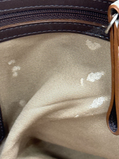 Coach F06468 White Leather Soho Double Front Pocket Shoulder Purse Bag AS IS