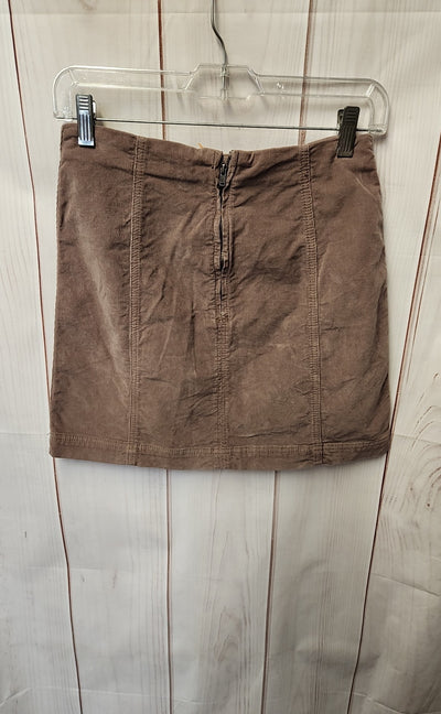 Free People Women's Size 4 Brown Corduroy Skirt