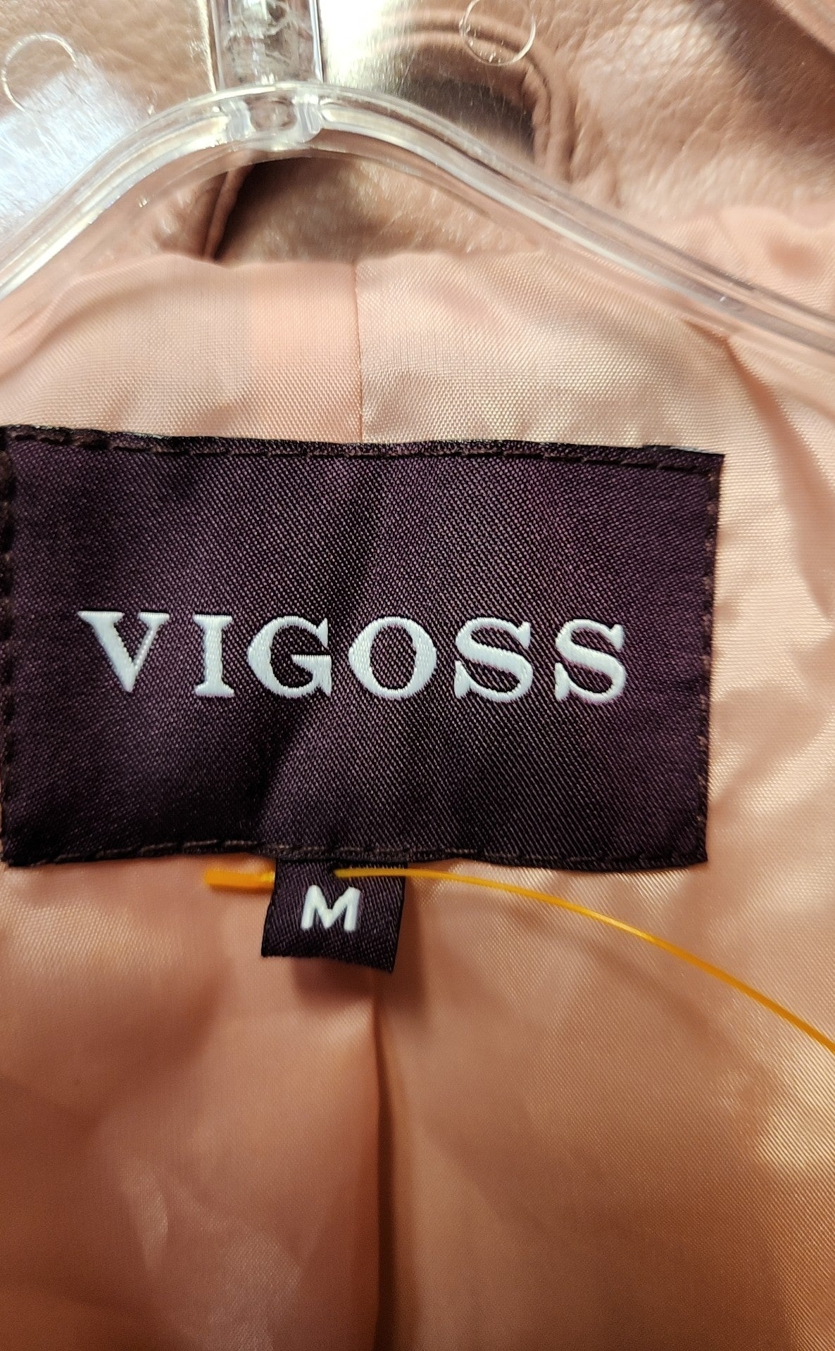 Vigoss Women's Size M Pink Faux Leather Jacket