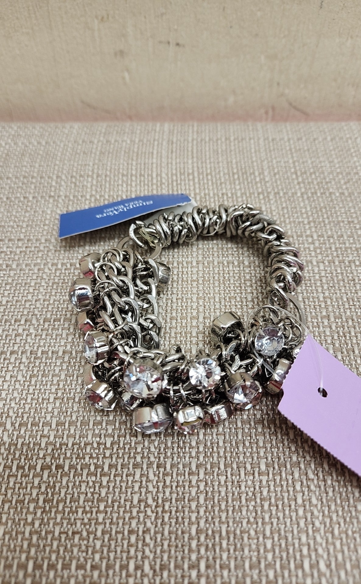 Simply Vera Silver Rhinestone Bracelet NWT