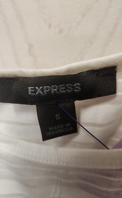 NWT Express Women's Size S White Sleeveless Top