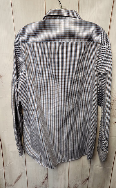 Haggar Men's Size XL Blue Shirt