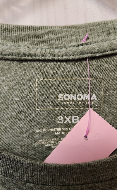 Sonoma Men's Size 3X Big Green Shirt